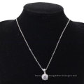 China Manufacturers 925 Sterling Silver Jewelry Moissanite 0.5CT Necklace